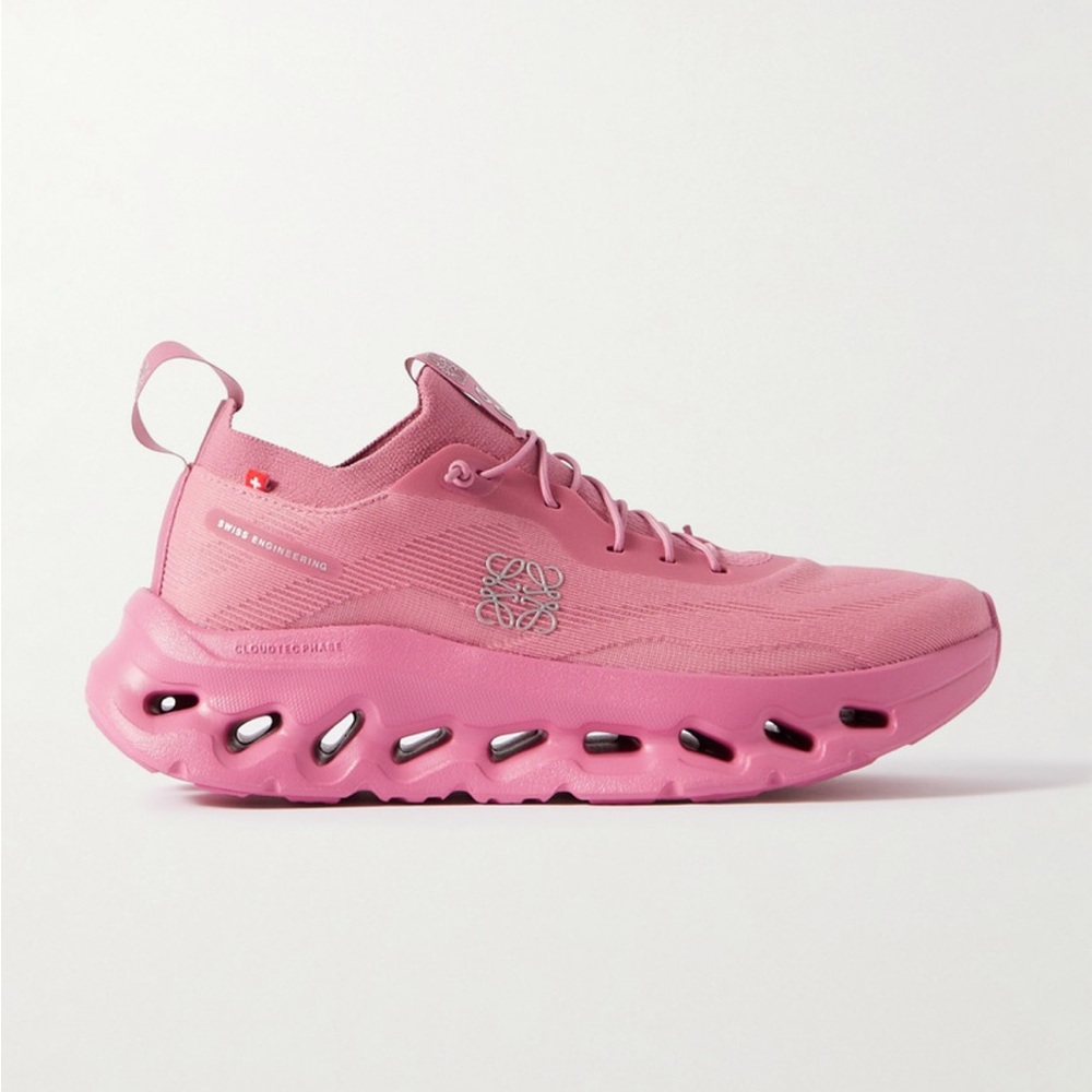 LOEWE + ON Cloudtilt stretch recycled-knit sneakers Size 36